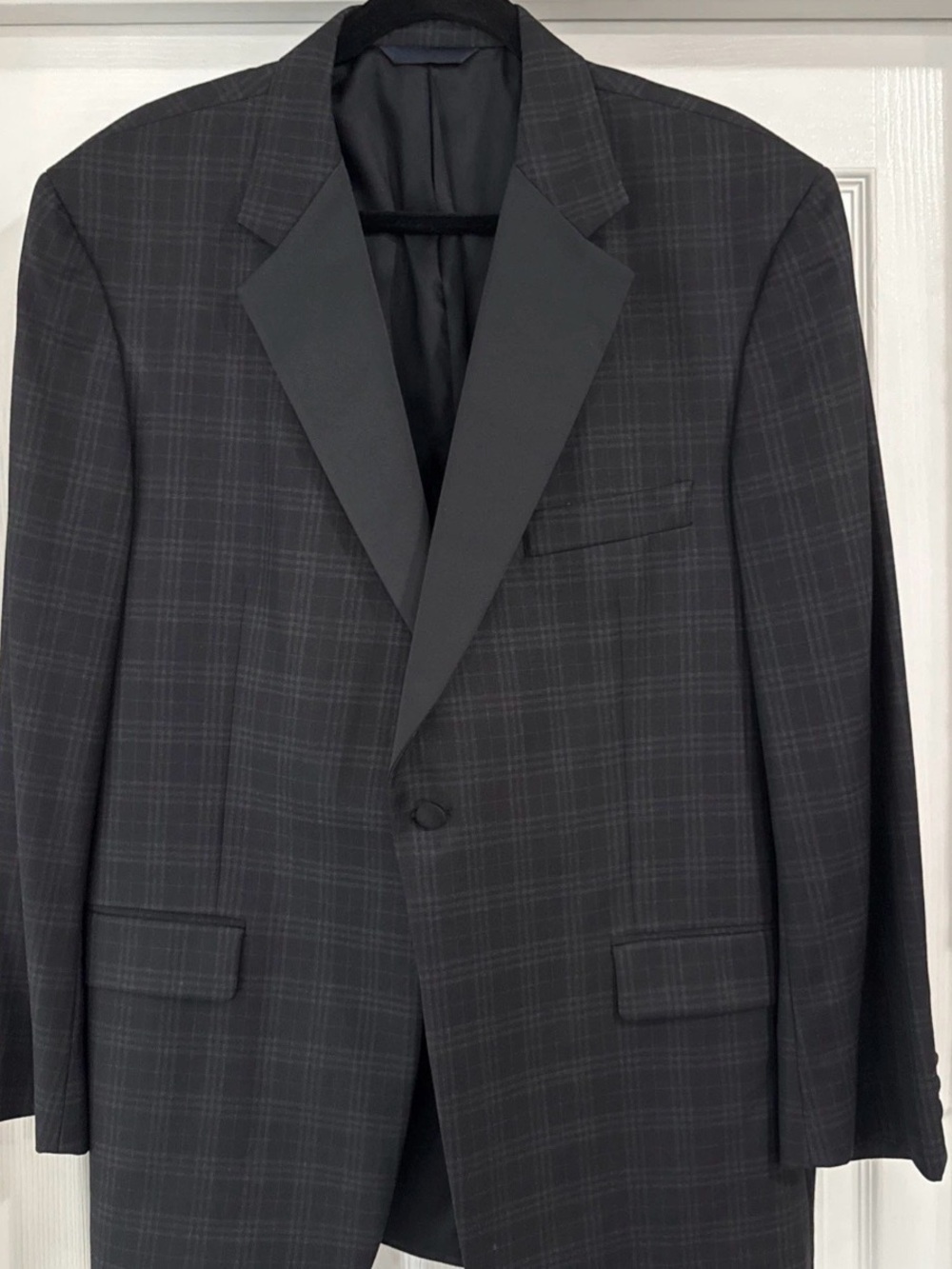 Burberry London Men's Tuxedo Dinner Formal Jacket Black Worsted Wool 42R